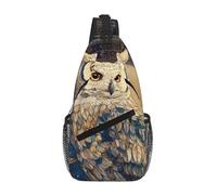 ANABPRMA Red Cherries_1_1 Sac à bandoulière décontracté pour homme avec plusieurs poches pour voyage et usage quotidien, Owl Beliefs_1_1, Taille unique