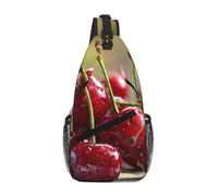 ANABPRMA Red Cherries_1_1 Sac à bandoulière décontracté pour homme avec plusieurs poches pour voyage et usage quotidien, Cerises rouges_1_1, Taille unique