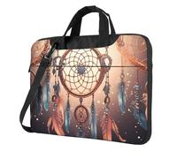 ANABPRMA Sac à bandoulière pour ordinateur portable de 13/14"/15,6" Motif arc-en-ciel, Attrape-rêves indien., 14 inch