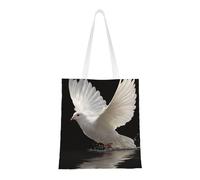 ANABPRMA Sac fourre-tout en toile Lion pour le shopping, le travail et l'école | Sac à main léger avec poignées renforcées, Colombe volante., Taille unique