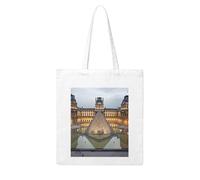 ANABPRMA Sac fourre-tout moderne en toile de style bohème pour femme, réutilisable, grande capacité, Musée Louvre à Paris, Taille unique