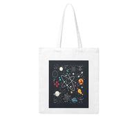 ANABPRMA Sac fourre-tout réutilisable en toile avec motif animal marin mignon pour femme, sac à main de grande capacité, Chimie Print6, Taille unique