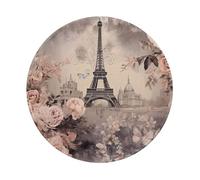 ANABPRMA Tapis de souris en caoutchouc antidérapant avec surface lisse pour bureau et maison Motif Tour Eiffel 20,3 cm