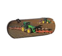 ANABPRMA Trousse à crayons en cuir rigide avec fermeture éclair multi-usage pour papeterie, maquillage ou petits accessoires, Tractor Farm, Taille unique, Trousse de beauté