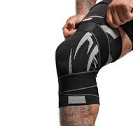 Anaconda Fightwear Genouillère - Manchon de compression avec coussinet en gel pour absorber les chocs et la santé des articulations - Ajustement réglable pour jambe gauche ou droite - Idéal pour les