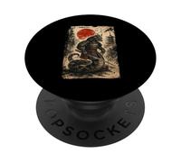 Anaconda Japanese Samurai Warrior Vintage Graphic Ukiyo-e PopSockets PopGrip Adhésif