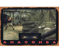 ANACONDA Original Lobby Card 3 Jennifer Lopez Ice Cube Owen Wilson Snake Affiche de film d'horreur en métal, style vintage, affiche de film ancien classique Décoration murale pour café, bar