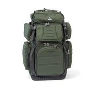 Anaconda Sac à dos d'escalade, vert, nylon 600D, fond en PVC imperméable, bretelles dorsales et hanches rembourrées, avant EVA, dos anatomique, taille M-XL, vert, L, Classique