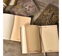 Anaglyph Dorure Cahier Rétro Planificateur Livre En Bronze Fournitures Scolaires Bureau Culture Et Éducation C