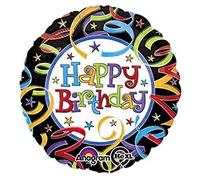 Anagram 4 Let's Celebrate Birthday Ballon en aluminium Multicolore 45,7 cm