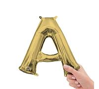 Anagram Ballon de fête en aluminium Mylar avec lettre A - 40,6 cm - Or blanc