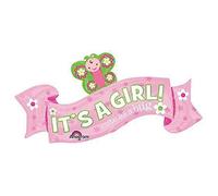 Anagram Ballon en aluminium « Welcome Little One » pour fille, multicolore, 101,6 cm