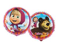 Anagram Ballon Foil 18 "-45 cm Masha & orso-non emballés, multicolore, 7 al18023
