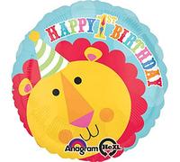 Anagram Foil Balloon 25878-01 Fisher Price Lion 1er anniversaire, Multicolore