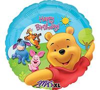 Anagram International Ballon D'anniversaire Ensoleillé Winnie L'ourson et ses amis en aluminium Multicolore 45,7 cm, 18"