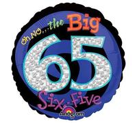 Anagram Oh No It'S My Birthday 65 Ballon en aluminium Multicolore 45,7 cm