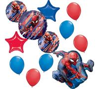 Anagram Spider-Man Thwip Lot de 12 décorations de bouquet de ballons pour fête d'anniversaire
