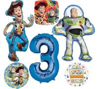 Anagram Woody and Buzz L'Éclair Décoration de bouquet de ballons pour 3ème anniversaire