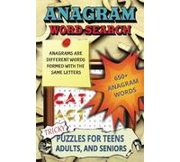 Anagrams Word Search: Easy to Read Print About Words That Have Anagrams | 6x9 inches, 110 pages | 50+ Puzzles with over 650 words… Great Gift for Vacations, Holidays, Road Trips, and Screen Breaks