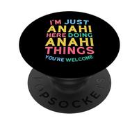 Anahi est en Train de Faire des Choses avec Anahi Nom Amusant d'Anahi PopSockets PopGrip Adhésif