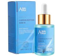 ANAiRUi Sérum de Peptides de Cuivre pour le Visage - Sérum Anti-Âge GHK-Cu - Réduit les Rides et les Ridules, Répare la Peau Prématurément Vieillie et Abîmée, 30 ml