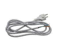 Anakel Home Câble électrique pour Fer à Vapeur de 2 mètres avec Connexion 3x1 recouvert de Nylon