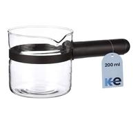 Anakel Home Carafe de Rechange Compatible avec Cafetière Expresso | Carafe en Verre Universelle | Verre, Long Manche, Compatible Micro-ondes, 200 ml