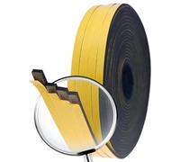 Anakel Home Lot de 4 joints adhésifs isolants pour plaques de cuisson et plaques de cuisson, ruban d'étanchéité universel, mousse, adhésif résistant, 4 mm d'épaisseur