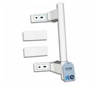 ANAKEL HOME Poignée de rechange 7430668 compatible avec réfrigérateur Liebherr, poignée de réfrigérateur | Inclus 2 capuchons décoratifs, couleur blanche, 21 cm