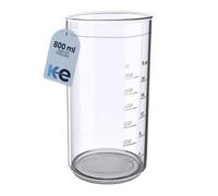 Anakel Home Verre Doseur 600ml en Plastique compatible avec Mélangeurs à Main | Mesurer les Quantités pour Faire Sauces ou Desserts | Sans BPA, 8x9,7x17cm
