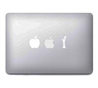Anakiss Sticker pour Macbook Pomme croquée Blanc Taille Unique