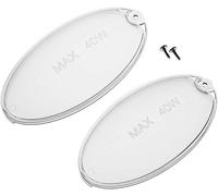 Anakle Home Déflecteur de Lumière pour Hotte aspirante 1330058595 Compatible avec les Hottes Aspirantes Mepamsa, Electrolux, Zanussi | 2 pièces, 100x52 mm (vis non incluses)