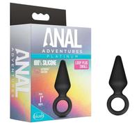 Anal Adventures Platinum S - Plug anal (noir) - petit