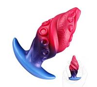 Anal plug en silicone liquide avec base en T - Dildo anal pour entraînement anal, stimulation ciblée du point G et de la prostate, butt plug polyvalent pour hommes et femmes