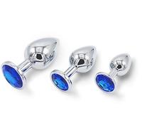 Ànâl Plug ensemble en acier inoxydable métal débutant Plug Set Trainer Kits-plug femmes et hommes bijoux de massage du dos jouets