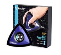 ANALAN Brosse Anti Poils Animaux, Mini Epilateur de Poils d'animaux pour Chiens et Chats, Brosse pour Voitures, Tapis, Peluches, Canapé et Meubles(Blue)