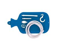 Analdusche CleanStream Beutelset mit Schlauch und zwei Aufsätzen Blau
