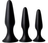 anale sex plug Ànâl Dilâtateurs 3pcs Débutants En Acier Inoxydable Petite Taille Diamant Bijoux Strass Cristal Rond Gemme En Métal Plug Set Plug Backdoor Stimulateur Jouets pour Femmes Homme