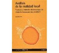 ANÁLISIS DE LA REALIDAD LOCAL. Técnicas y métodos de investigación desde la Animación Sociocultural