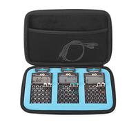 Analog Cases Glide Case pour 3 Teenage Engineering Pocket Operators (Mallette de Transport/Pochette en EVA/Nylon Durable et de Haute qualité, Pochette en Filet intégrée), Noir