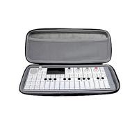 Analog Cases Glide Case pour Teenage Engineering OP-1 ou synthétiseurs comparables (étui de Transport/Pochette en Simili Cuir imperméable, avec poignée Robuste en Caoutchouc), Noir