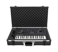 Analog Cases Unison Case pour Korg Minilogue/Minilogue XD ou synthétiseurs comparables (Mallette de Transport, Protection d'angle en Aluminium, Couvercle rembourré avec poignée), Noir