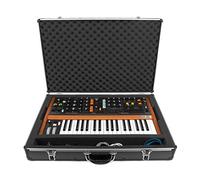 Analog Cases Unison Case pour Le Behringer Poly D (Mallette de Transport, Protection d'angle en Aluminium, Couvercle rembourré avec poignée, Compartiments de Rangement des câbles), Noir