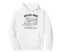 Analog Mind Mécanique Coeur Vintage Machine à écrire Sweat à Capuche