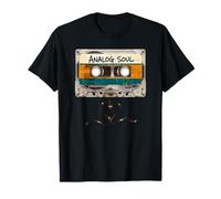 Analog Soul Cassette Tape Heart Vintage 90s Music Lover T-Shirt