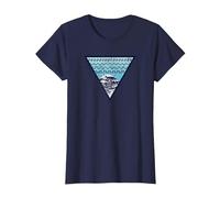 Analog Sound Waves Synth Techno Synthétiseur ADSR DAW Acid T-Shirt, Femme, Bleu Marine, XL
