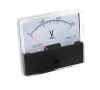 Analogique Panneau Ampèremètre Voltmètre analogique à panneau DH-670 DC 100 V 150 V 250 V 300 V 500 V, type aiguille, carré 70 x 60 mm(20V)