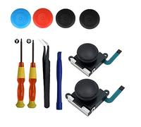 Analogiques Joystick 3D de Remplacement Joystick 3D pour Manette Joy-Con de Nintendo Switch avec Tournevis et tri-Wing ¨¤ ¨¦piler Outils de R¨¦paration