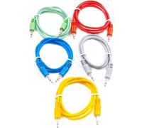 Analogue Systems Cliff Lot de 5 câbles patch mono 3,5 mm 45 cm