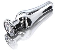 Analplug DeLuxe Regenbogen 9 x 3,2 cm - Metall Juwelenplug